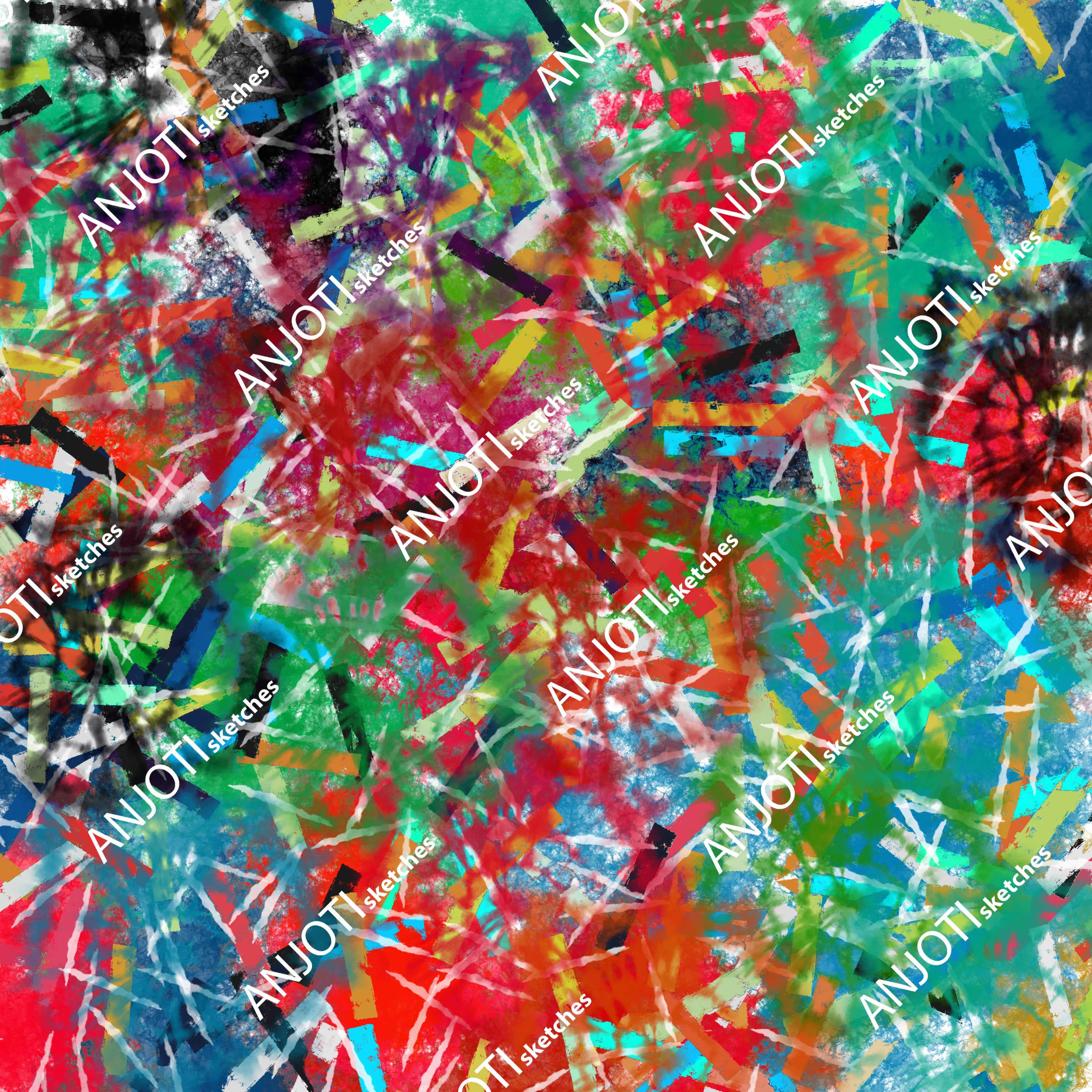 ANJOTI_SKETCHES_727_ Modern Abstract Wall Art and Multicolor Texture Effect Backgrounds for Home Decor
