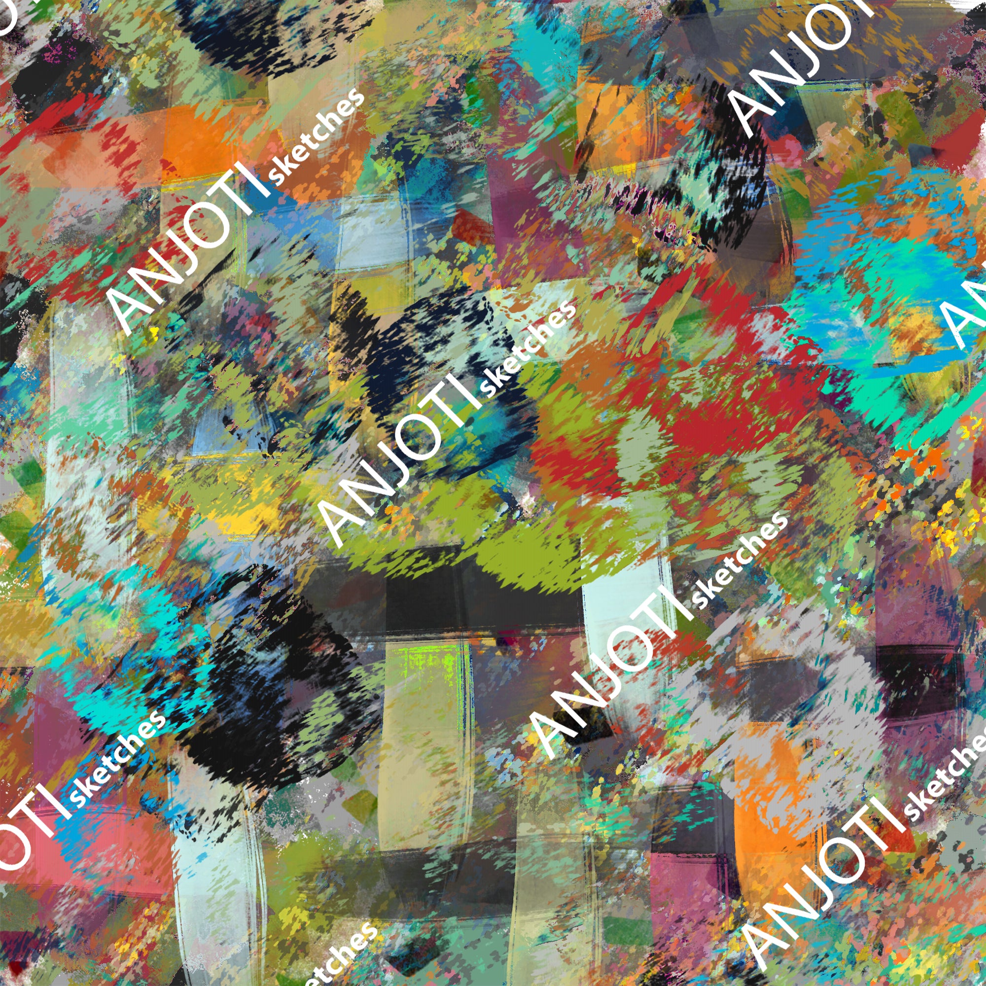 ANJOTI_SKETCHES_730_Brighten Your Decor with Multicolor Texture Background Abstract Wall Art