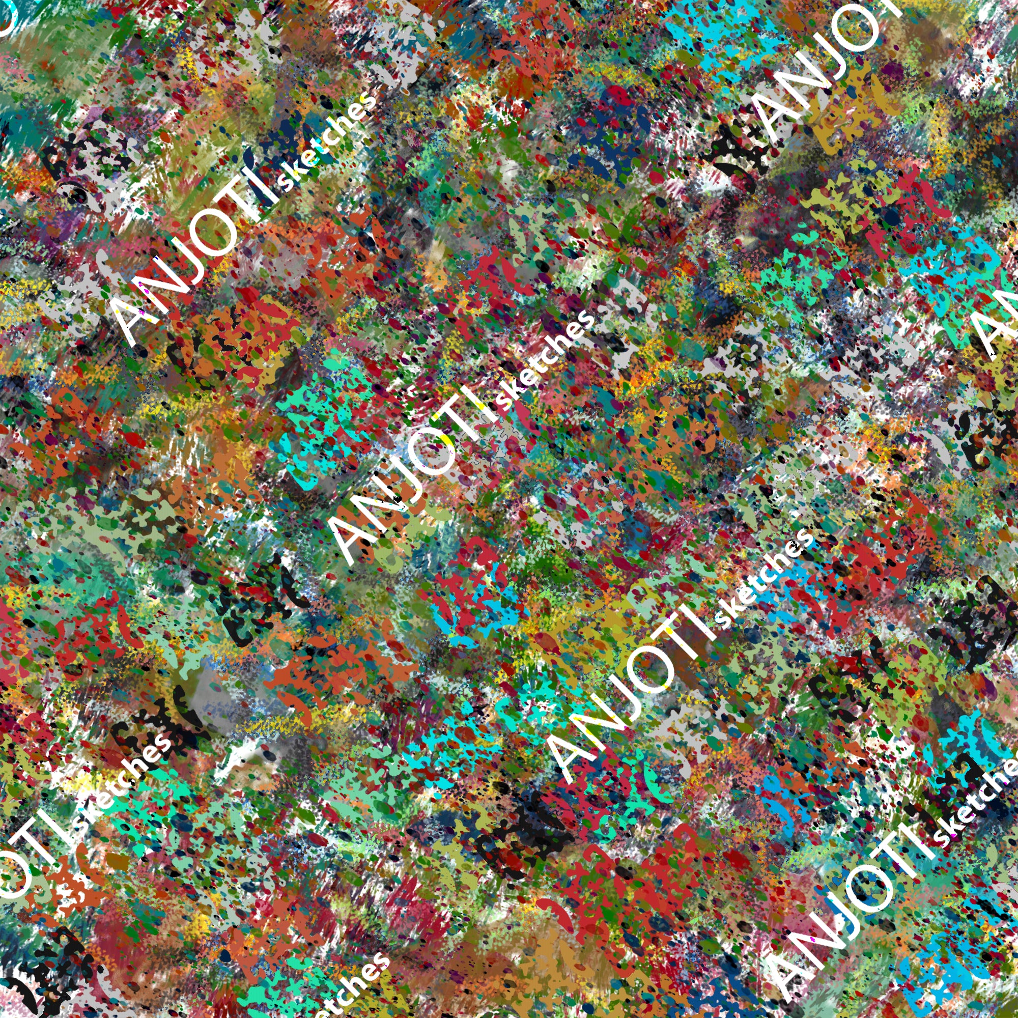 ANJOTI_SKETCHES_741_Multicolor Texture Effect Backgrounds in Unique Abstract Wall Art for Home