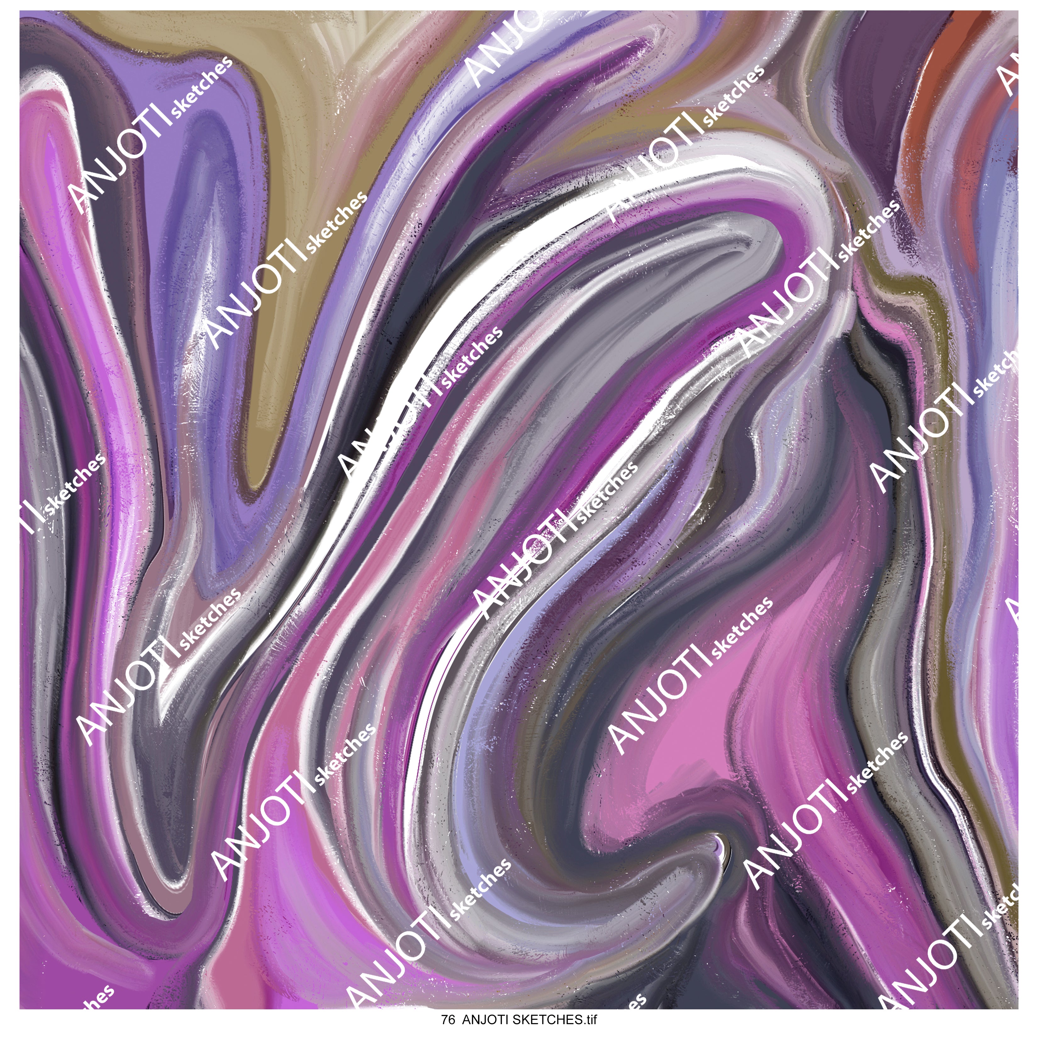 ANJOTI SKETCHES 76_Create a Bold Look with Floral and Geometric Abstract Wall Art in Multicolor