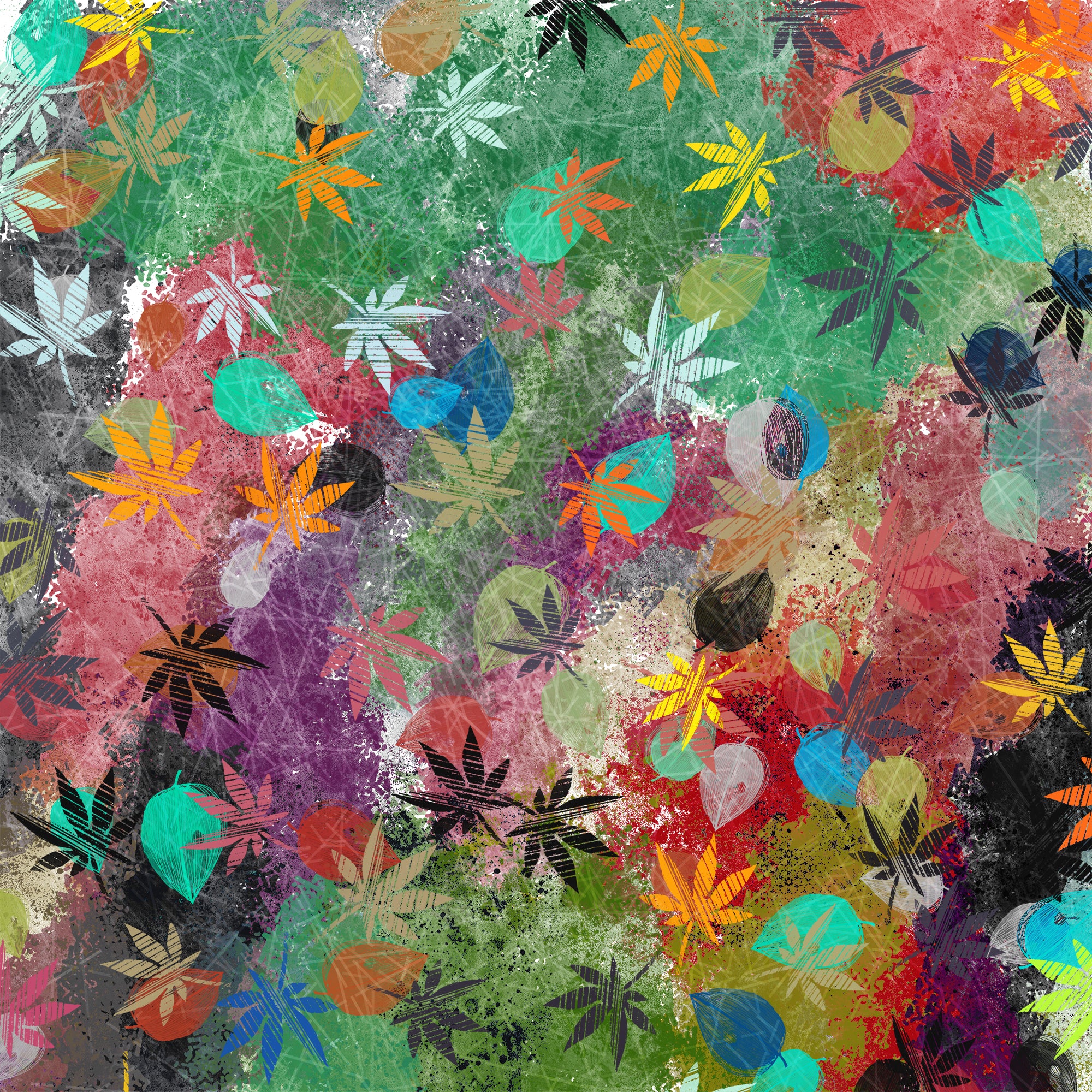 ANJOTI_SKETCHES_772_Inspiring Floral Geometric Abstract Wall Art Ideas with Multicolor Backgrounds