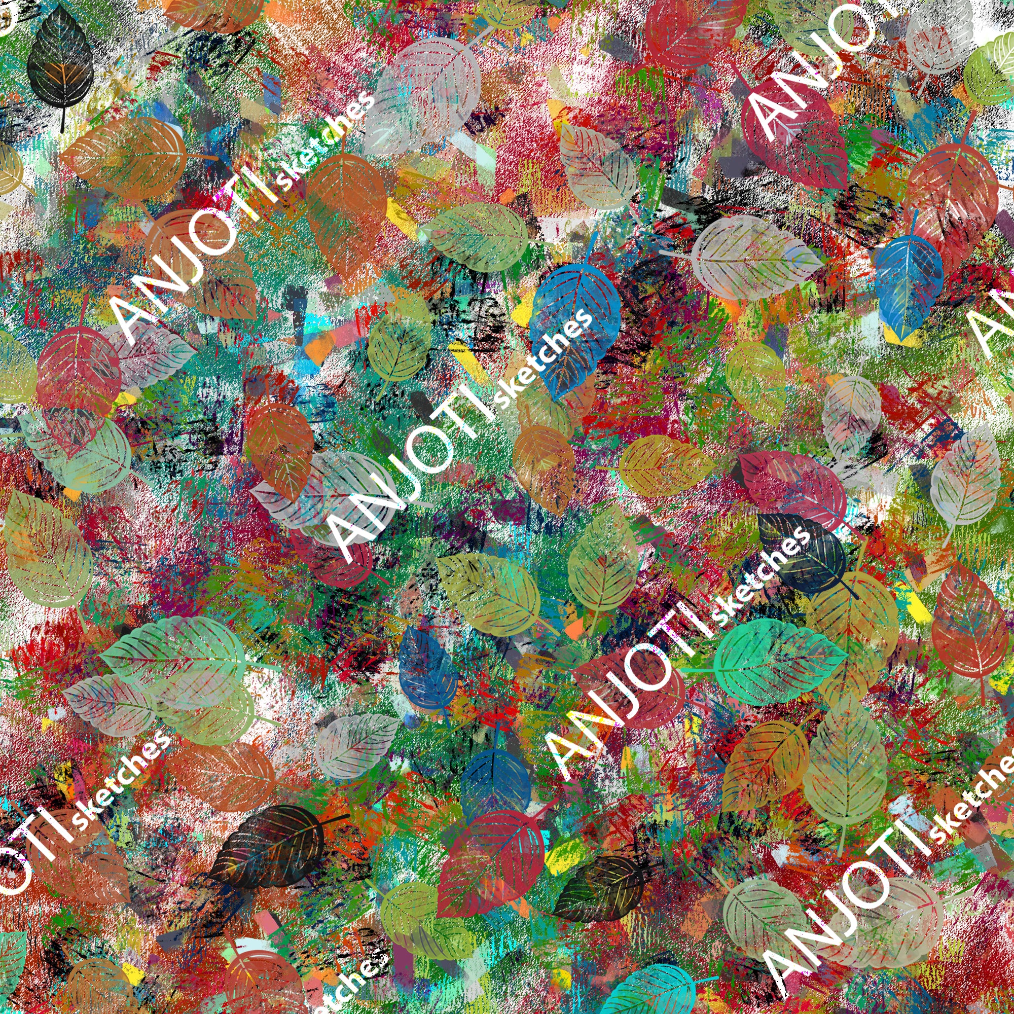 ANJOTI_SKETCHES_775_Add Unique Floral and Geometric Abstract Wall Art with Multicolor Textures