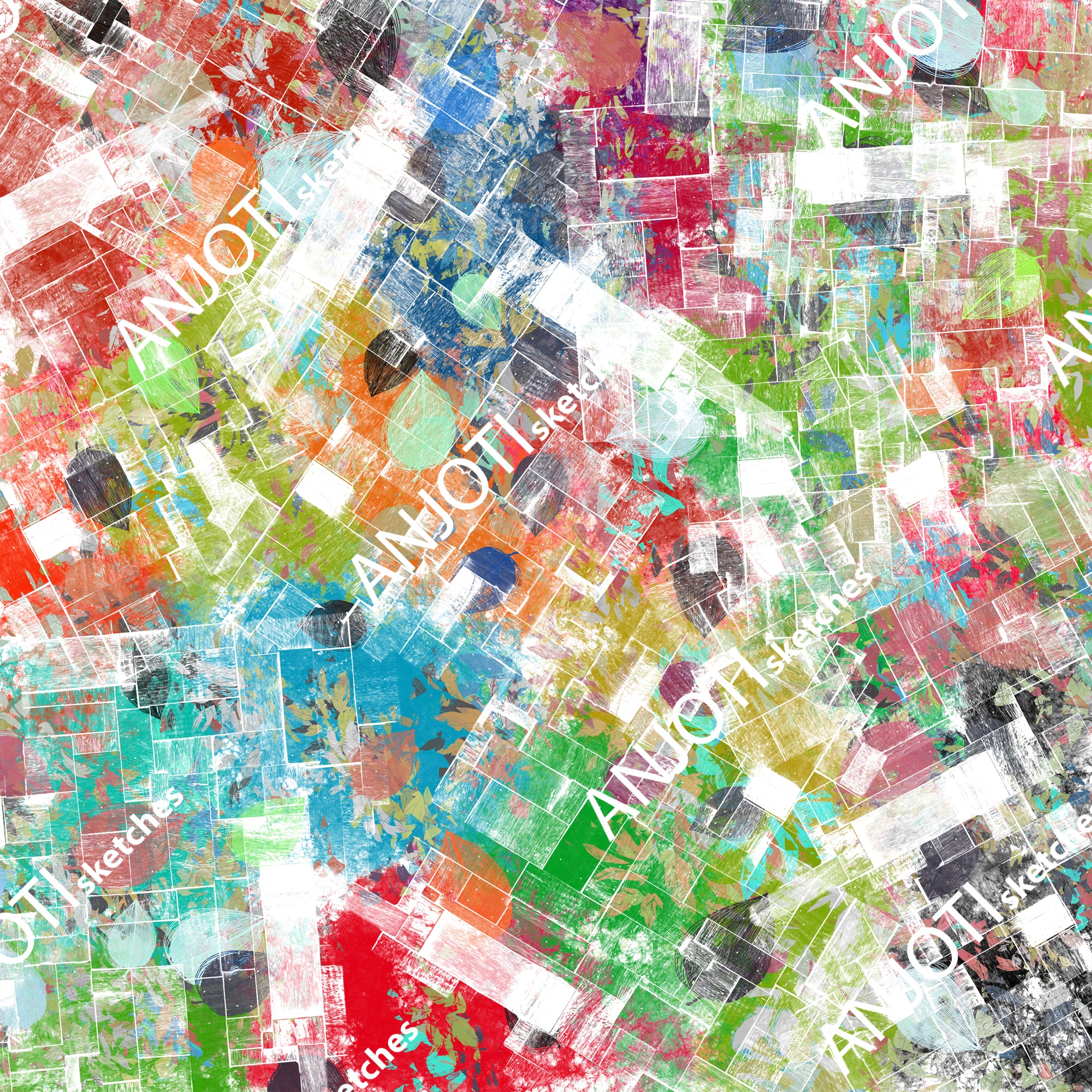 ANJOTI_SKETCHES_785_Unique Multicolor Abstract Wall Art in Floral and Geometric Texture Designs