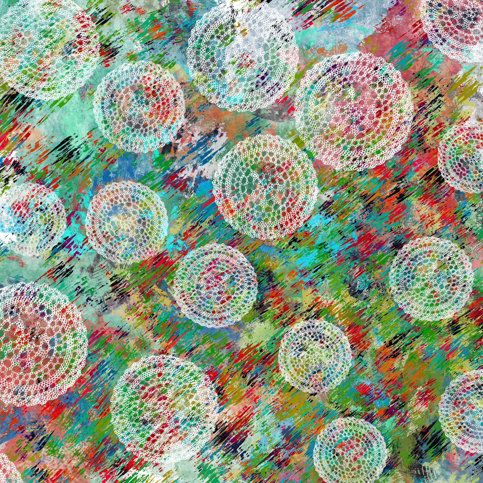 ANJOTI_SKETCHES_793_Create Unique Spaces with Floral Geometric Abstract Wall Art in Multicolor