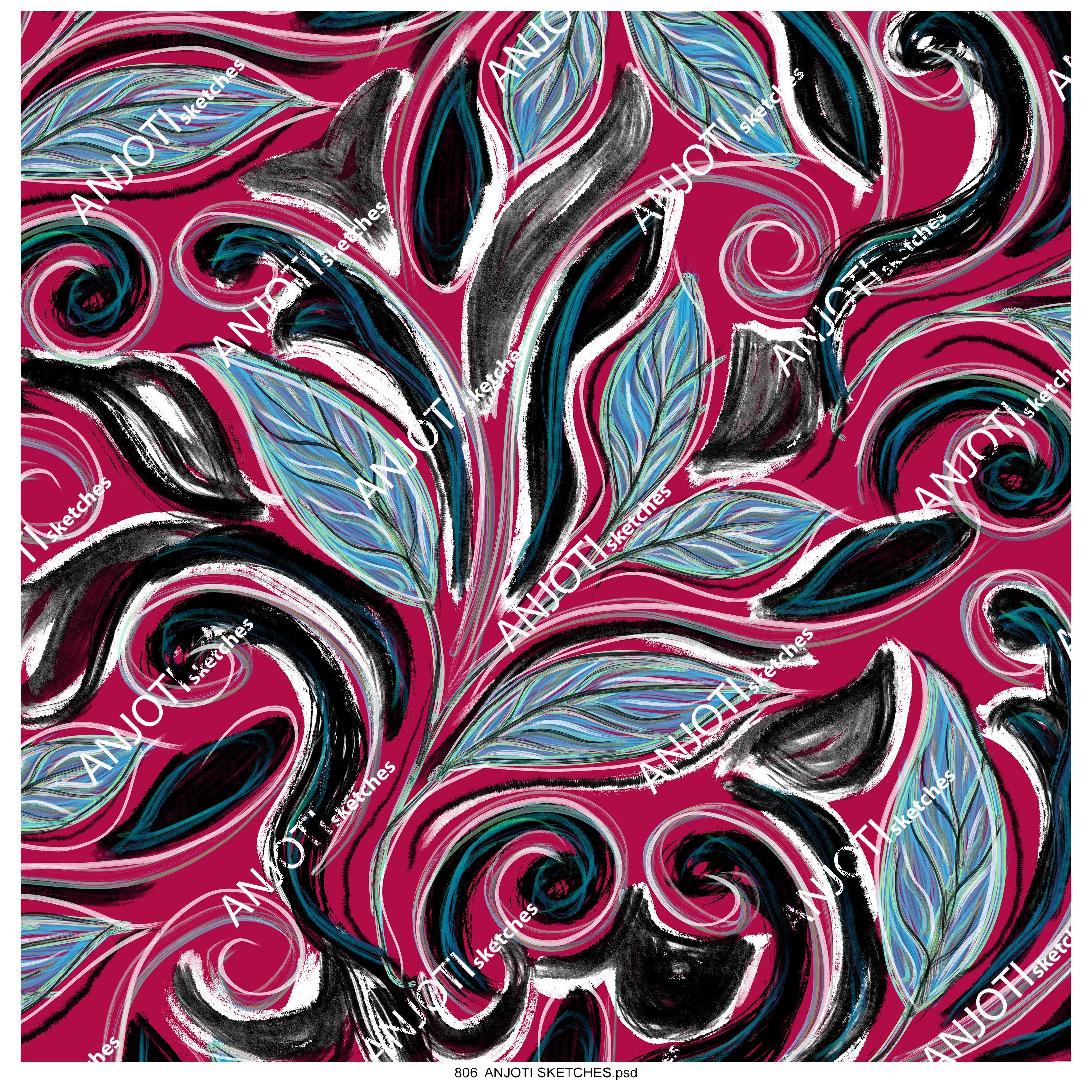 ANJOTI_SKETCHES_806_Artistic Multicolor Abstract Wall Art Ideas with Stunning Texture Effect Backgrounds