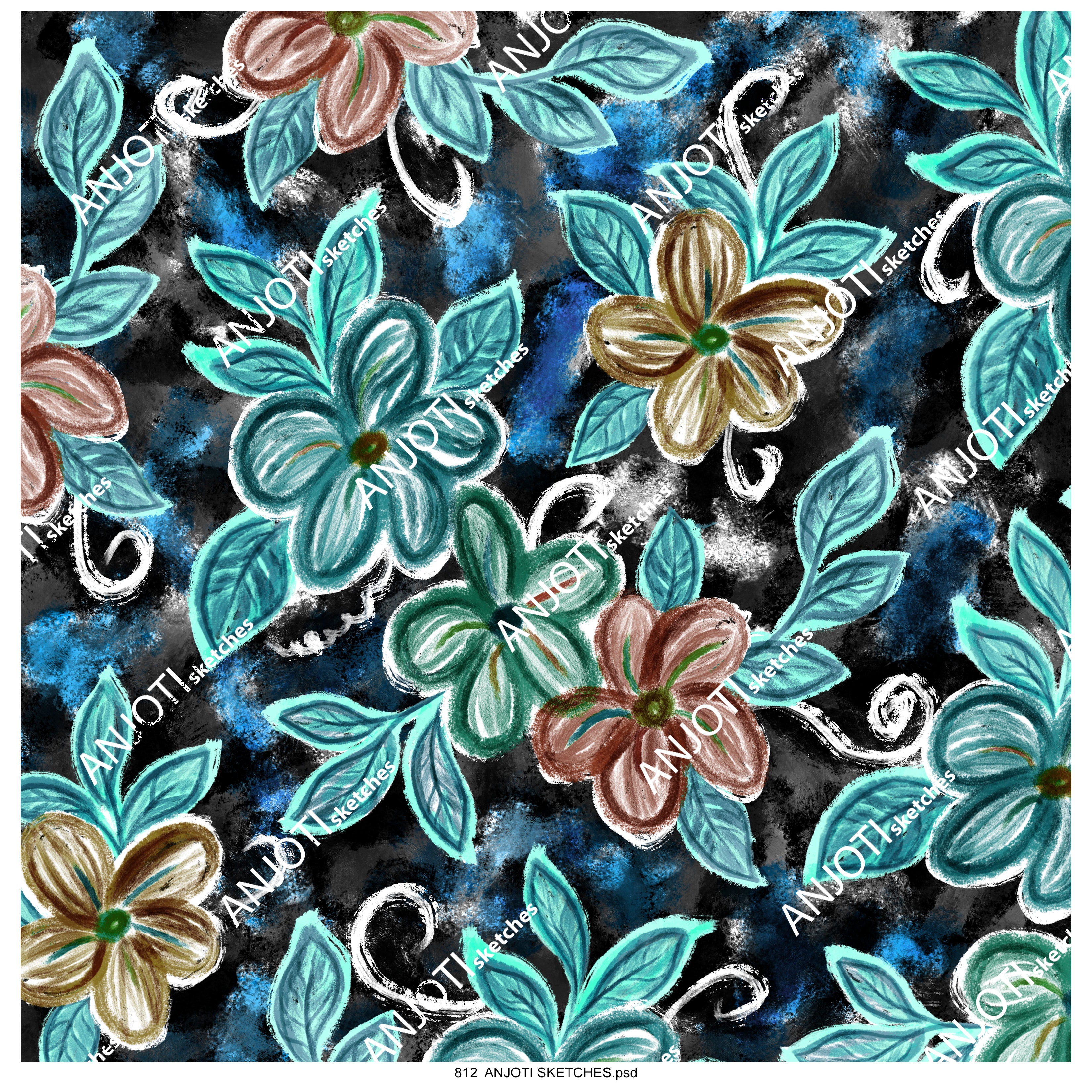 ANJOTI_SKETCHES_812_Upgrade Your Interior with Multicolor Abstract Wall Art Texture Effect Backgrounds