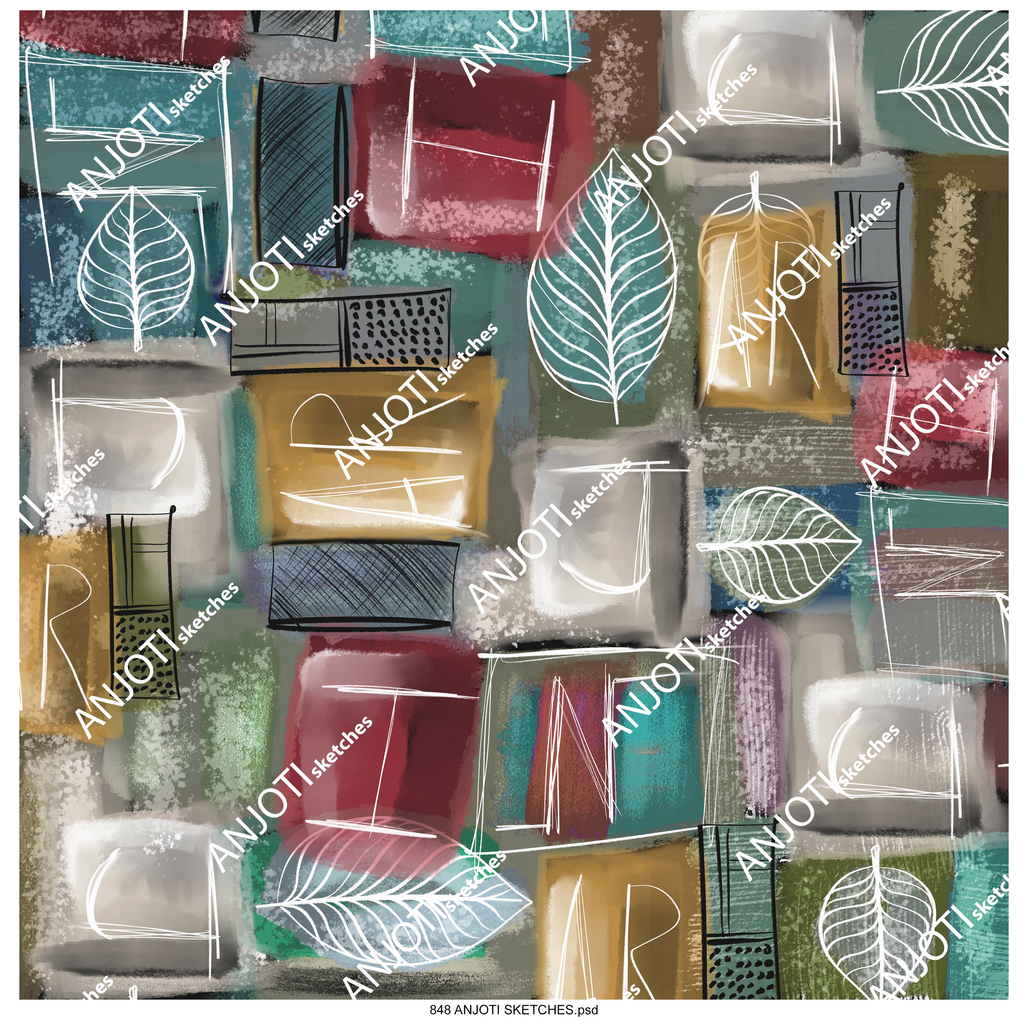 ANJOTI_SKETCHES_848_Multicolor Texture Effect Abstract Wall Art Ideas for Every Room Decor