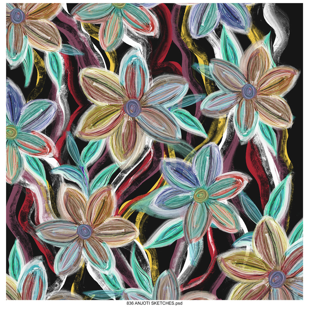 AnjotiSketches 04_Abstract loose water color Graphics modern stain acrylic paint Elements  Art Prints Pattern Wallpaper illustrations design for SUMMER fashion fancy ENGLISH  colors shades,