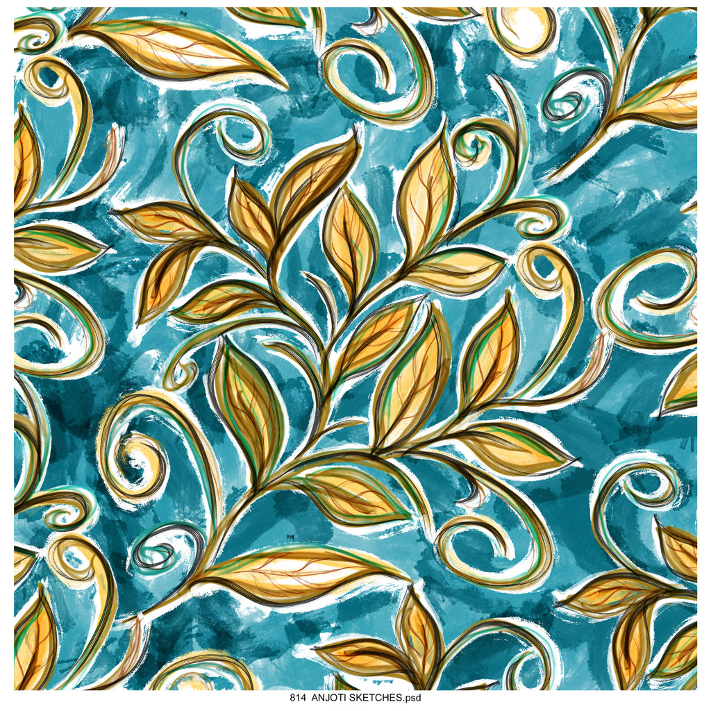 AnjotiSketches 06_New Summer floral watercolors surface pattern art allover illustration motifs in multicoloured textures effects design  for pillow purses and wallpaper