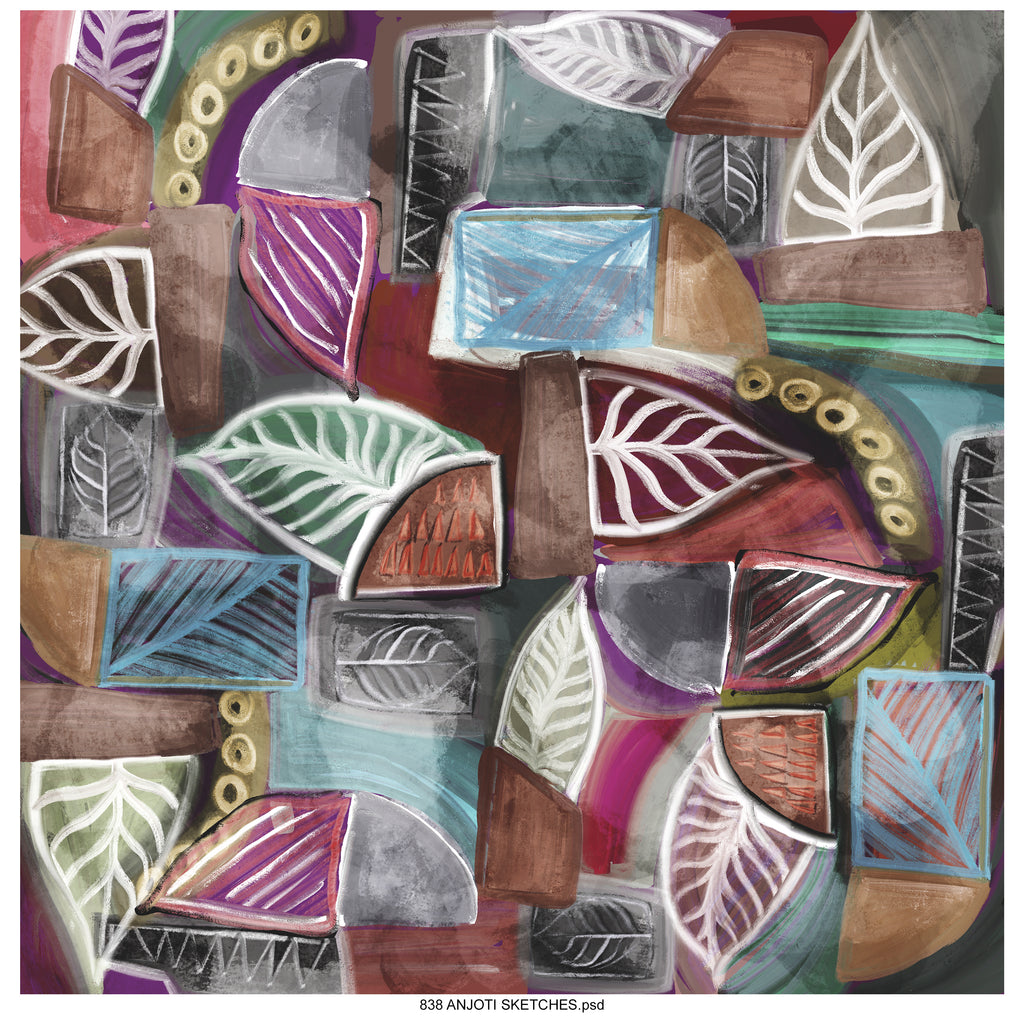 AnjotiSketches 01_Discover Multicolor Abstract Wall Art Ideas with Unique Texture Effect Background Designs
