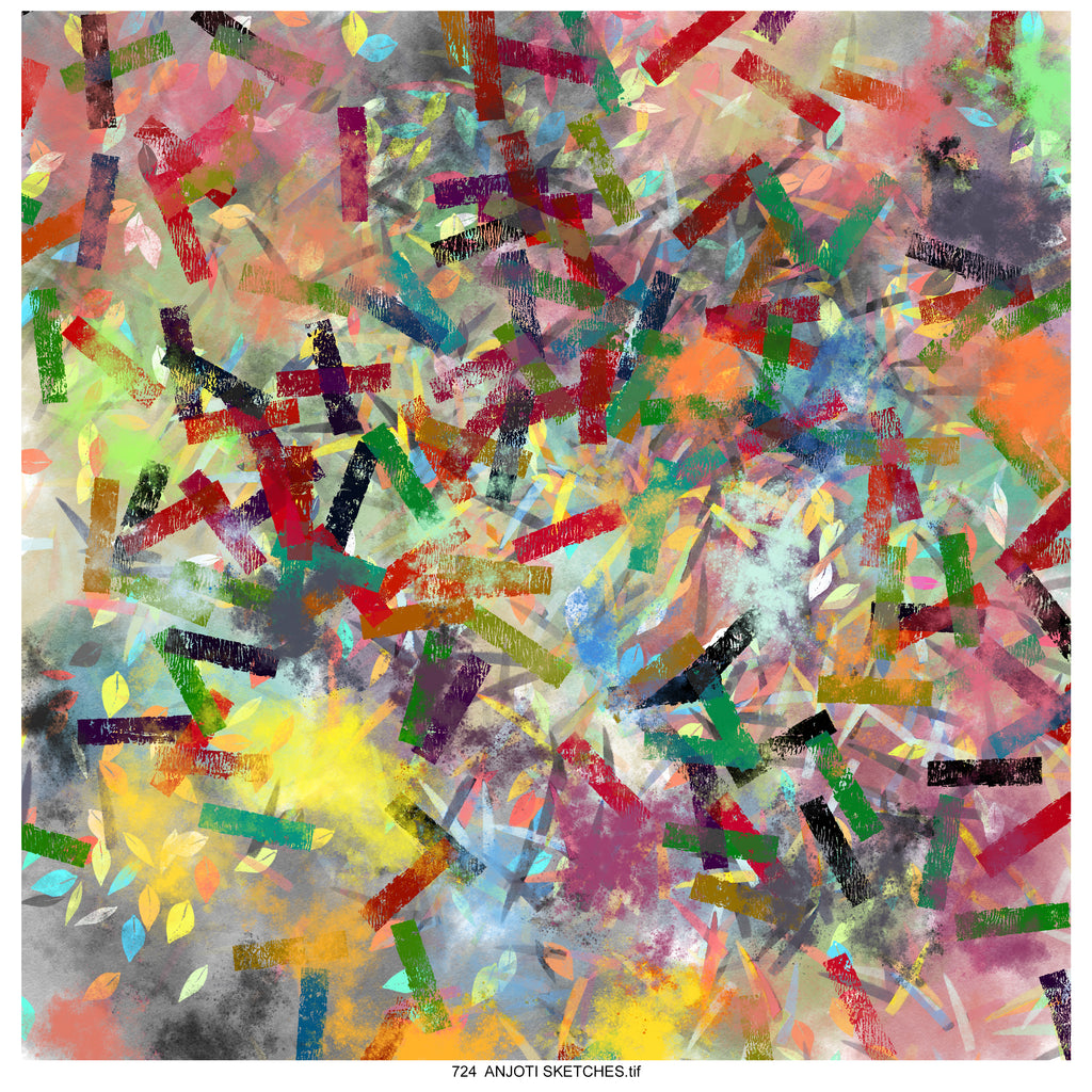 AnjotiSketches 09_ Artistic Multicolor Abstract Wall Art Ideas with Stunning Texture Effect Backgrounds