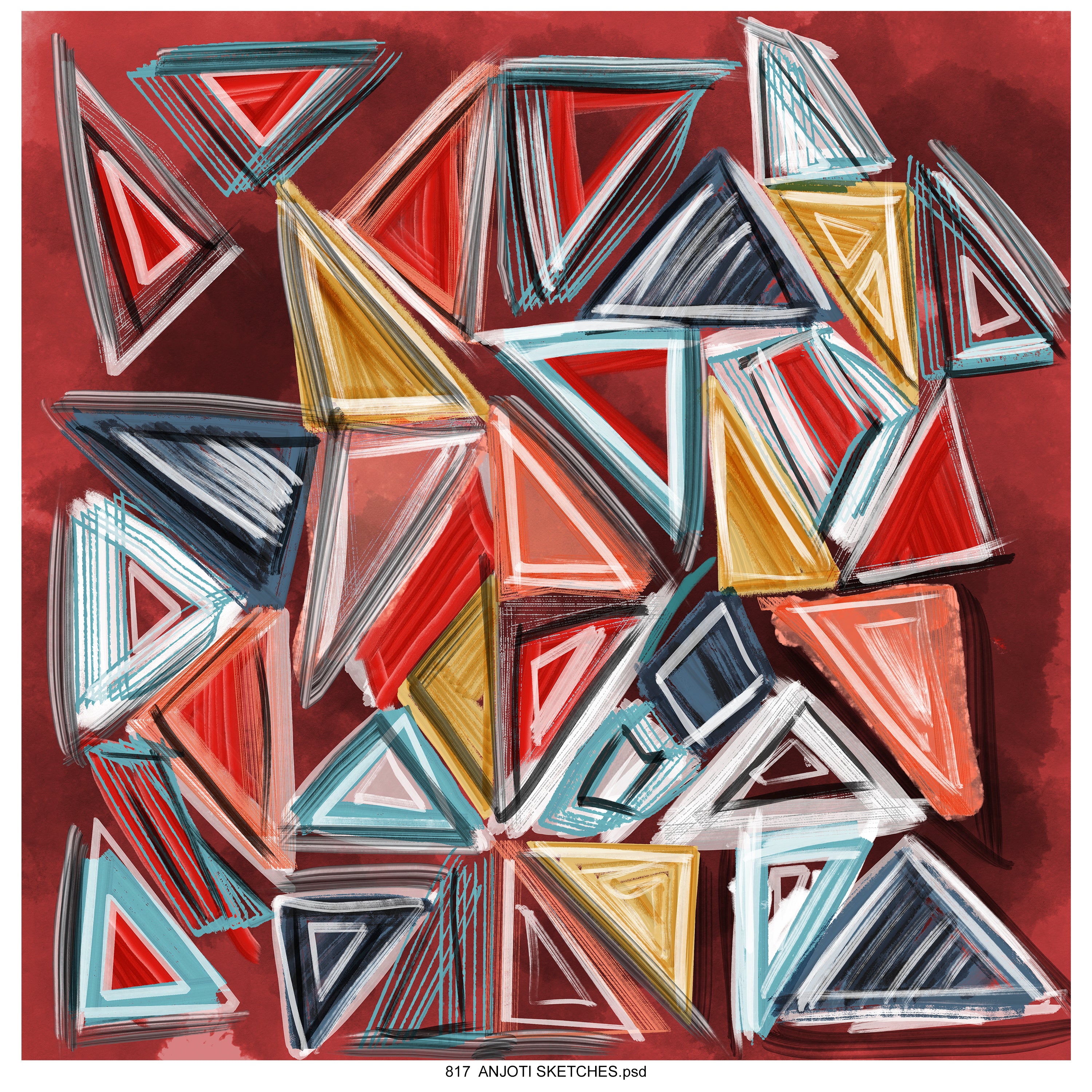 AnjotiSketches 07_Modern Abstract Wall Art for Home Decor Featuring Multicolor Texture Background Effects