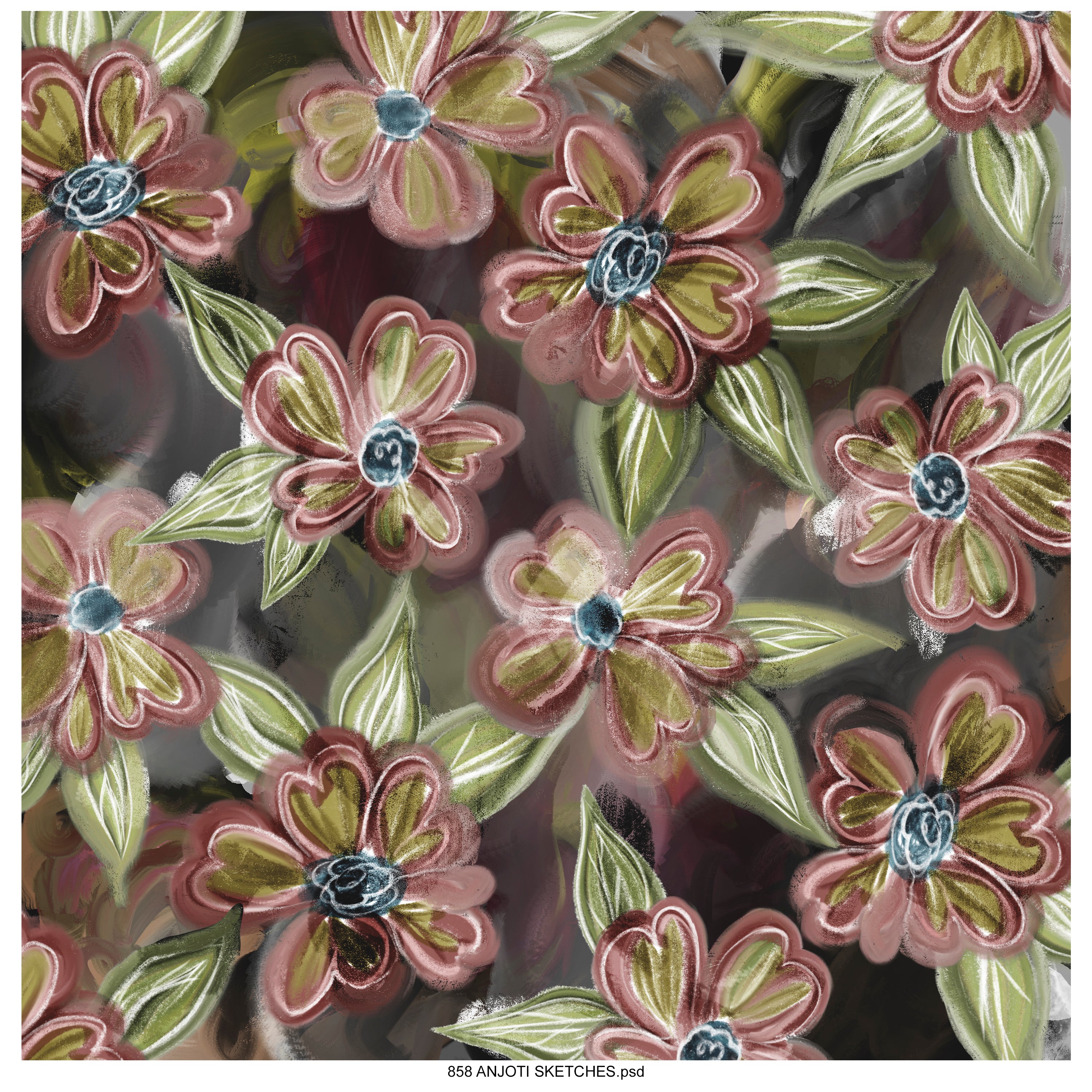 AnjotiSketches 05_ Summer Square wave  Abstract geometrical surfaces pattern print motifs wallpaper  collection and geometrical used,  tshirts fancy pattern work illustration in bright multicolored