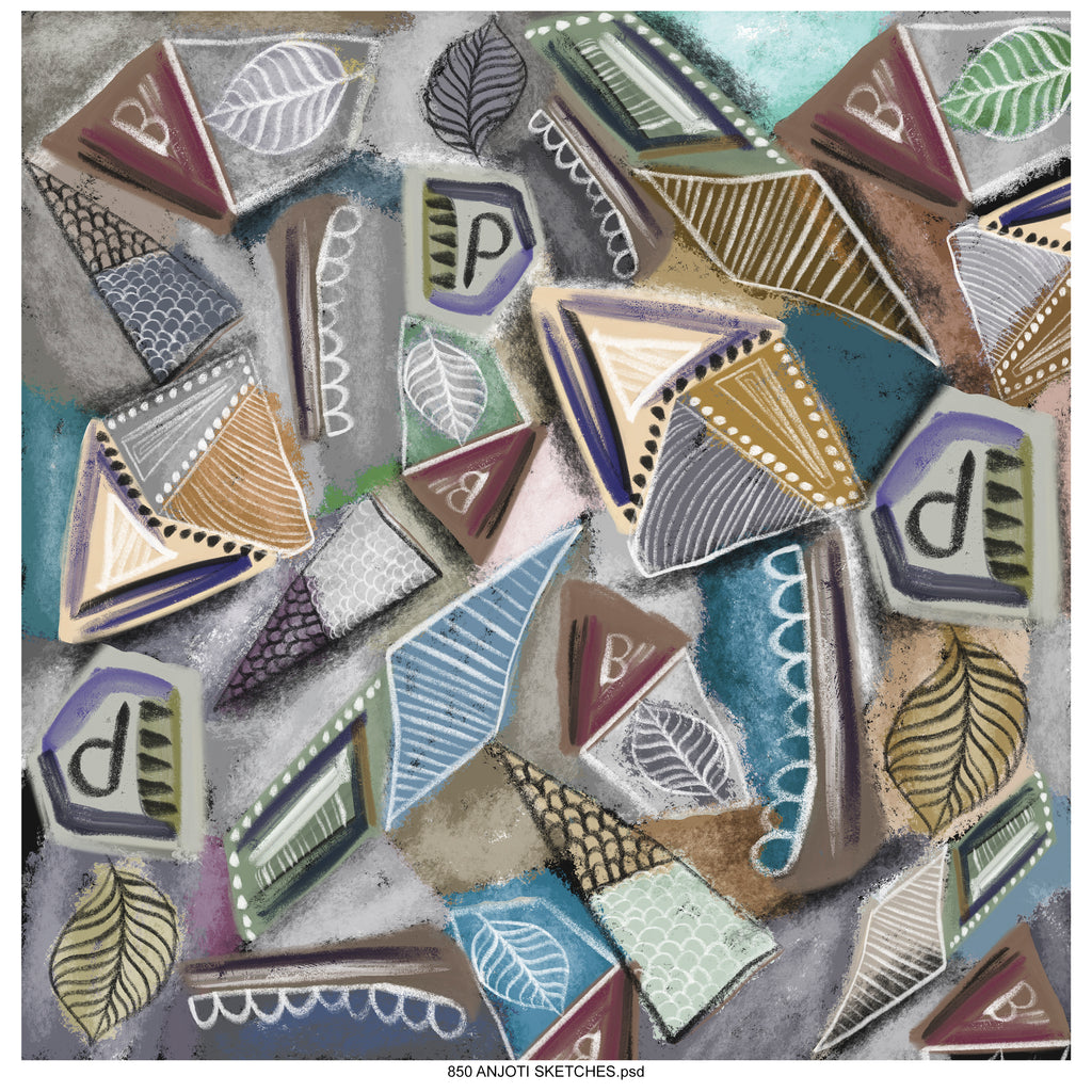 AnjotiSketches 01_Discover Multicolor Abstract Wall Art Ideas with Unique Texture Effect Background Designs