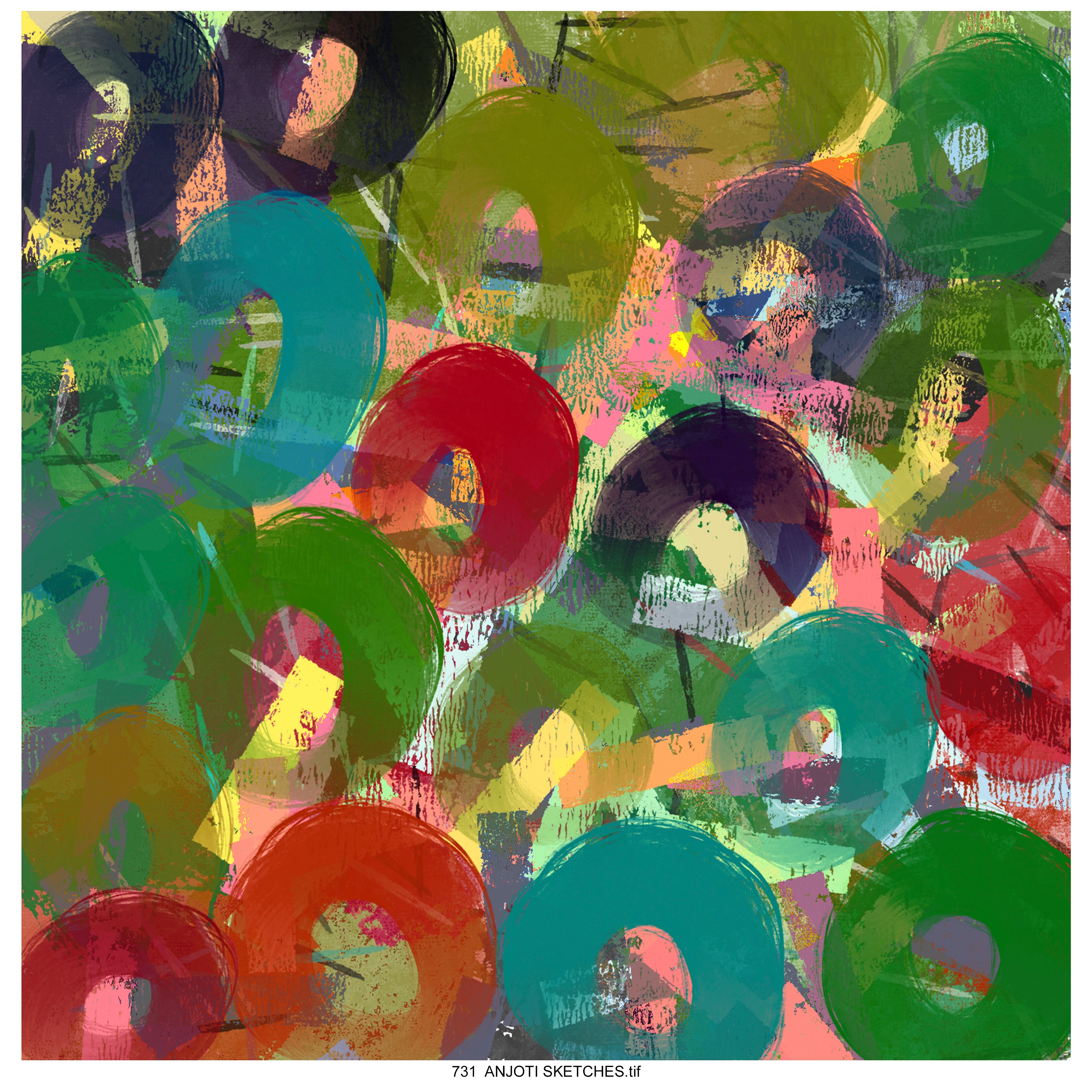 AnjotiSketches 09_ Artistic Multicolor Abstract Wall Art Ideas with Stunning Texture Effect Backgrounds