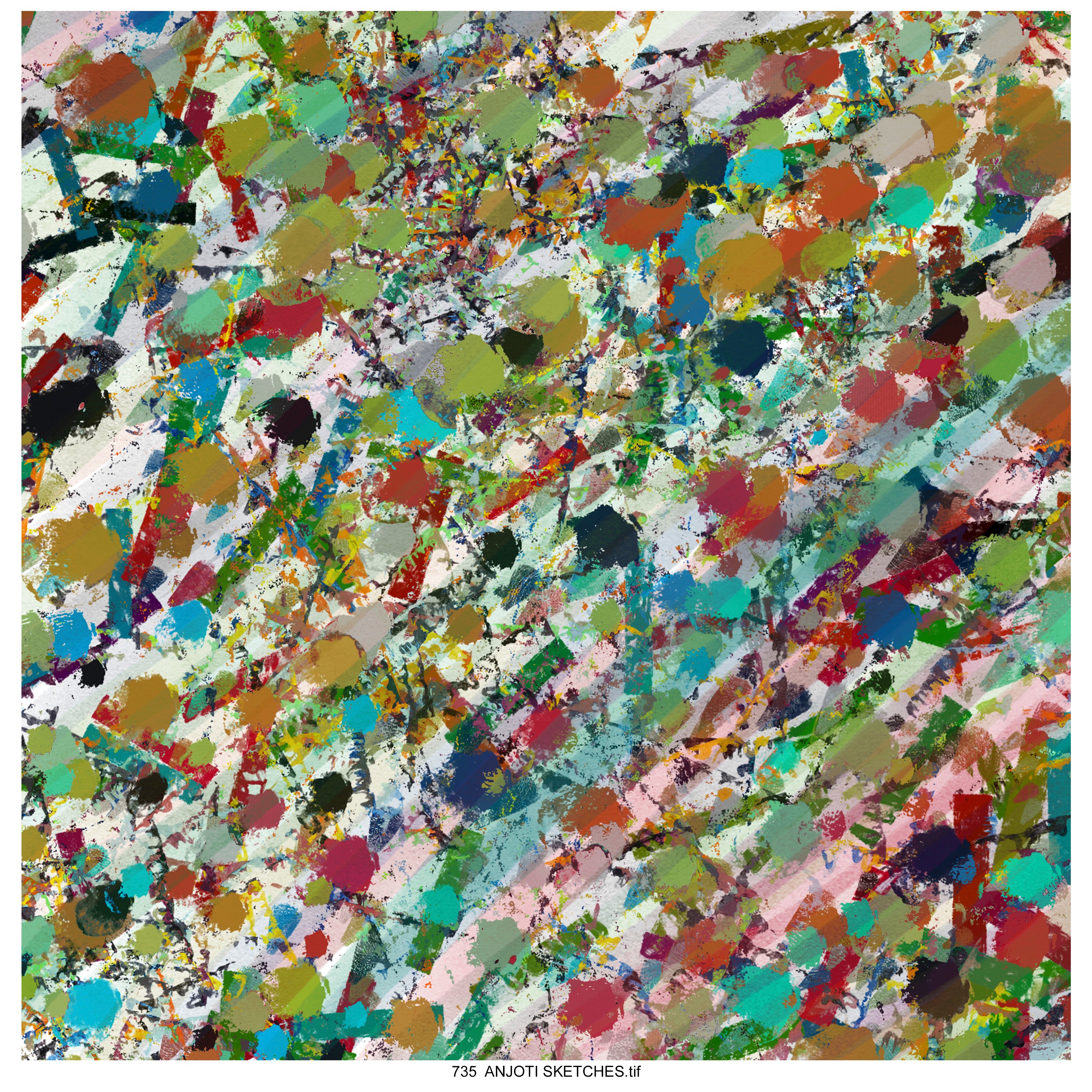 AnjotiSketches 09_ Artistic Multicolor Abstract Wall Art Ideas with Stunning Texture Effect Backgrounds