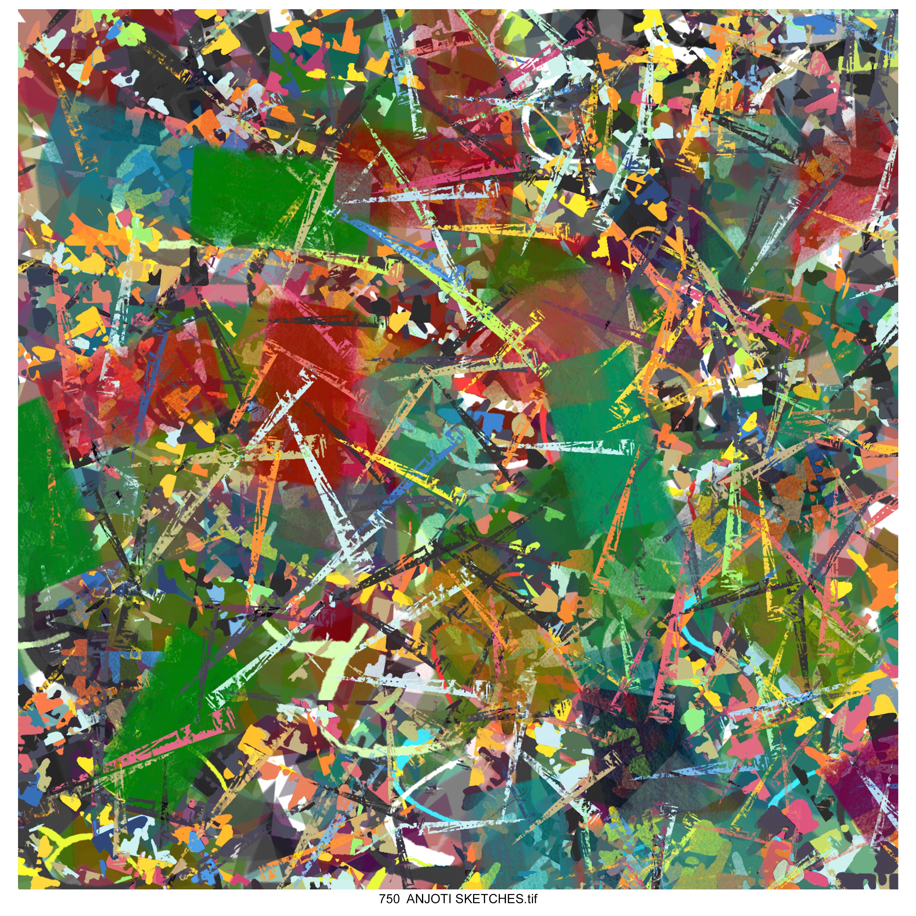 AnjotiSketches 09_ Artistic Multicolor Abstract Wall Art Ideas with Stunning Texture Effect Backgrounds