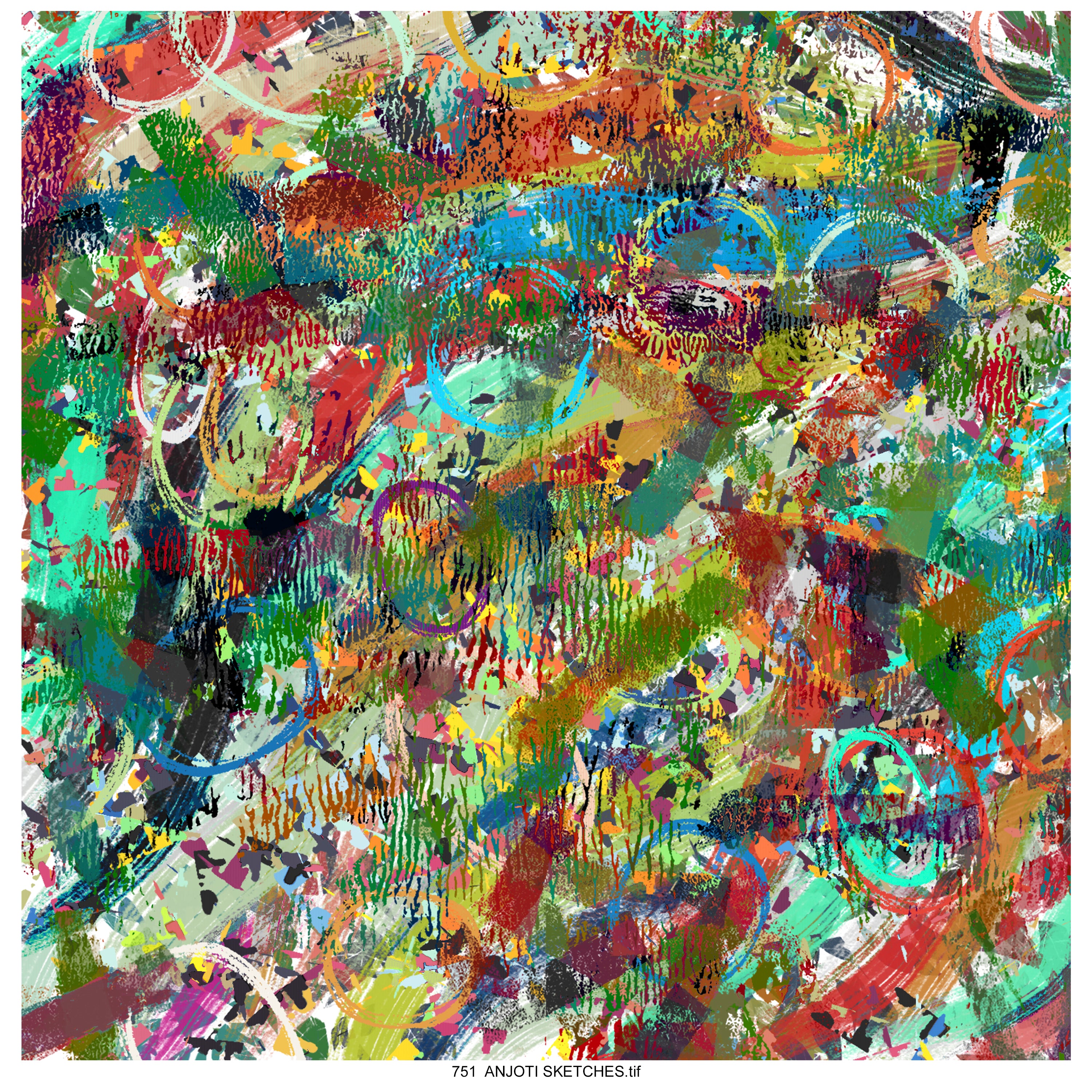 AnjotiSketches 09_ Artistic Multicolor Abstract Wall Art Ideas with Stunning Texture Effect Backgrounds