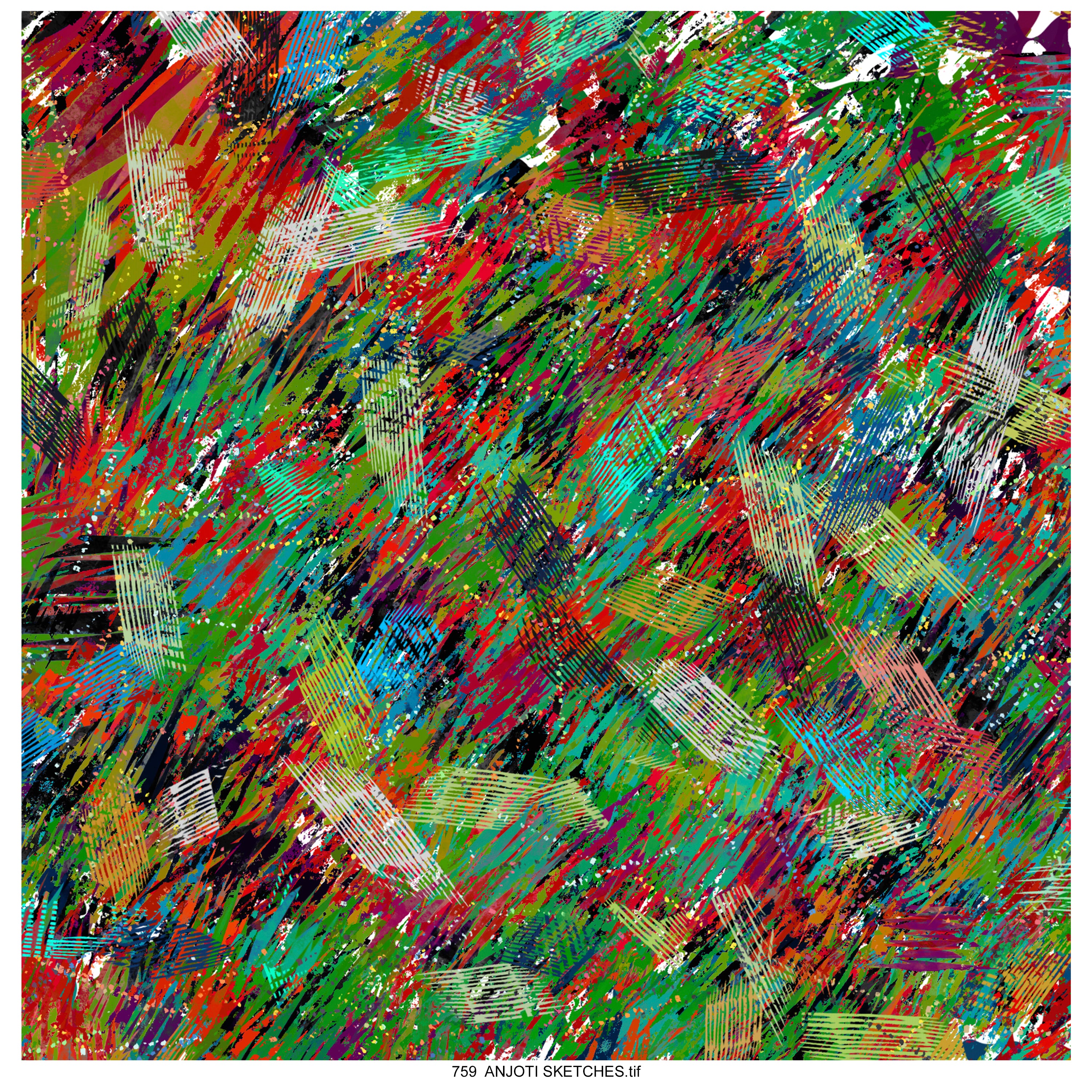 AnjotiSketches 09_ Artistic Multicolor Abstract Wall Art Ideas with Stunning Texture Effect Backgrounds