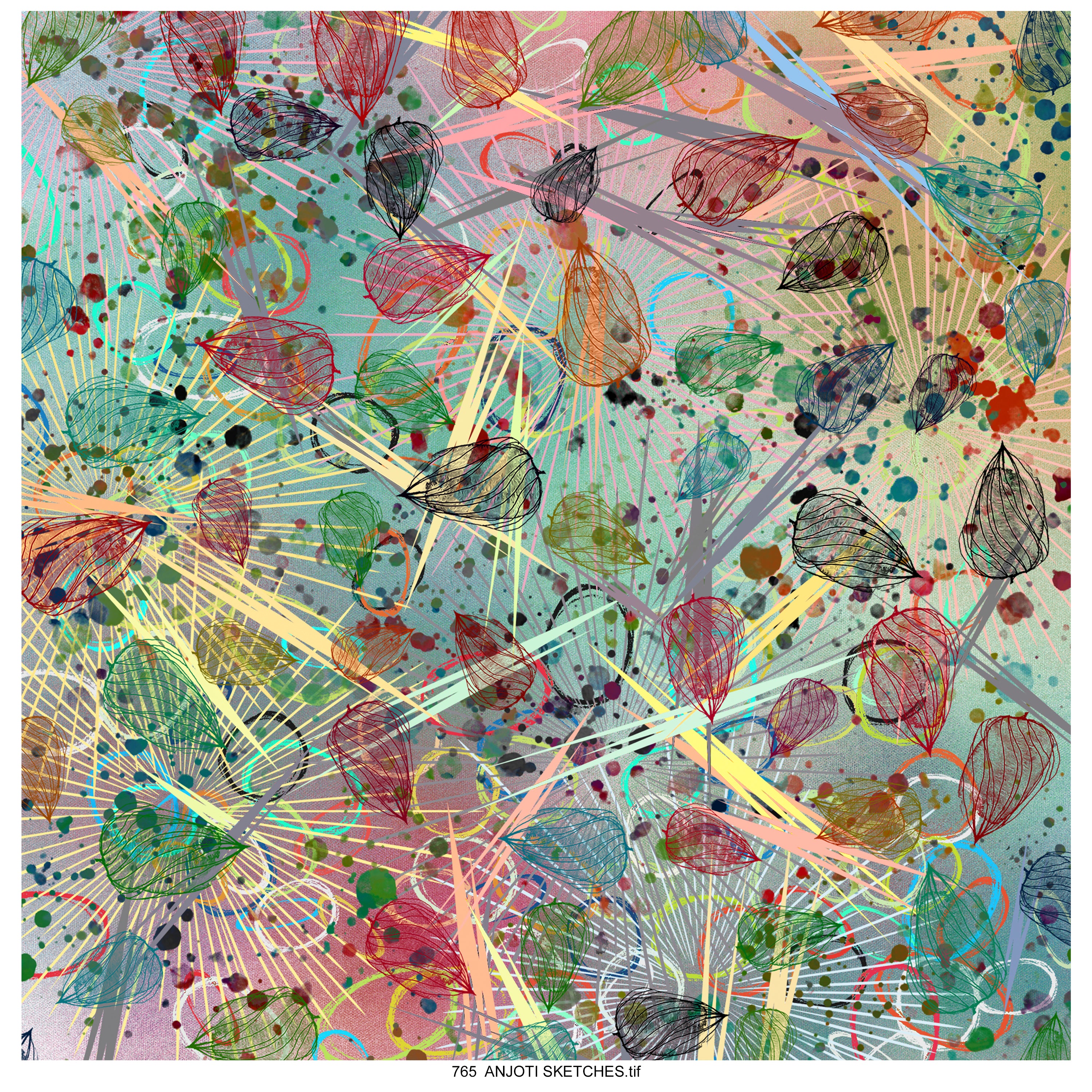 AnjotiSketches 10_Multicolor Abstract Wall Art for Every Room with Beautiful Texture Effect Background Designs